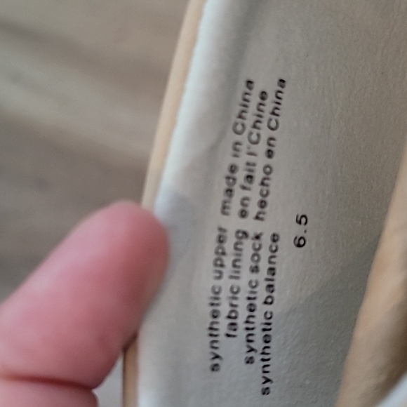 NIB Seychelles Dreamer Pointed Toe Flat Vegan Leather 6.5 Vachetta Beige - Picture 9 of 9